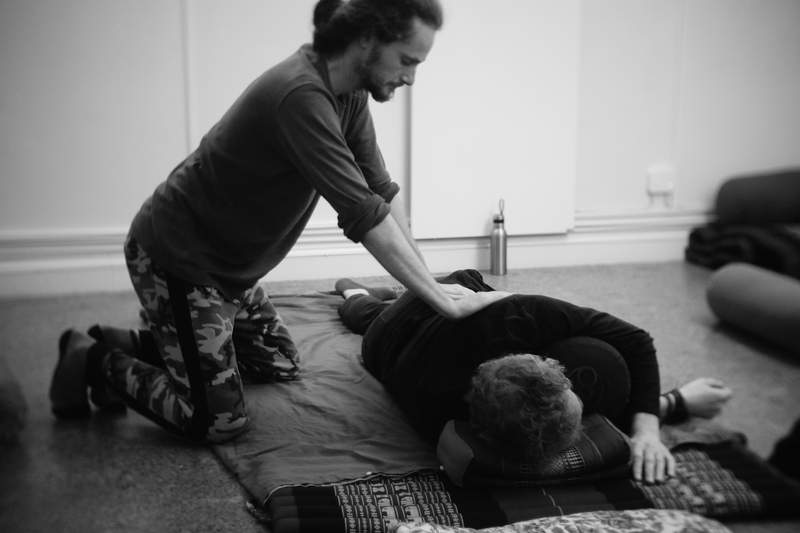 Thai massage - the end of a session.